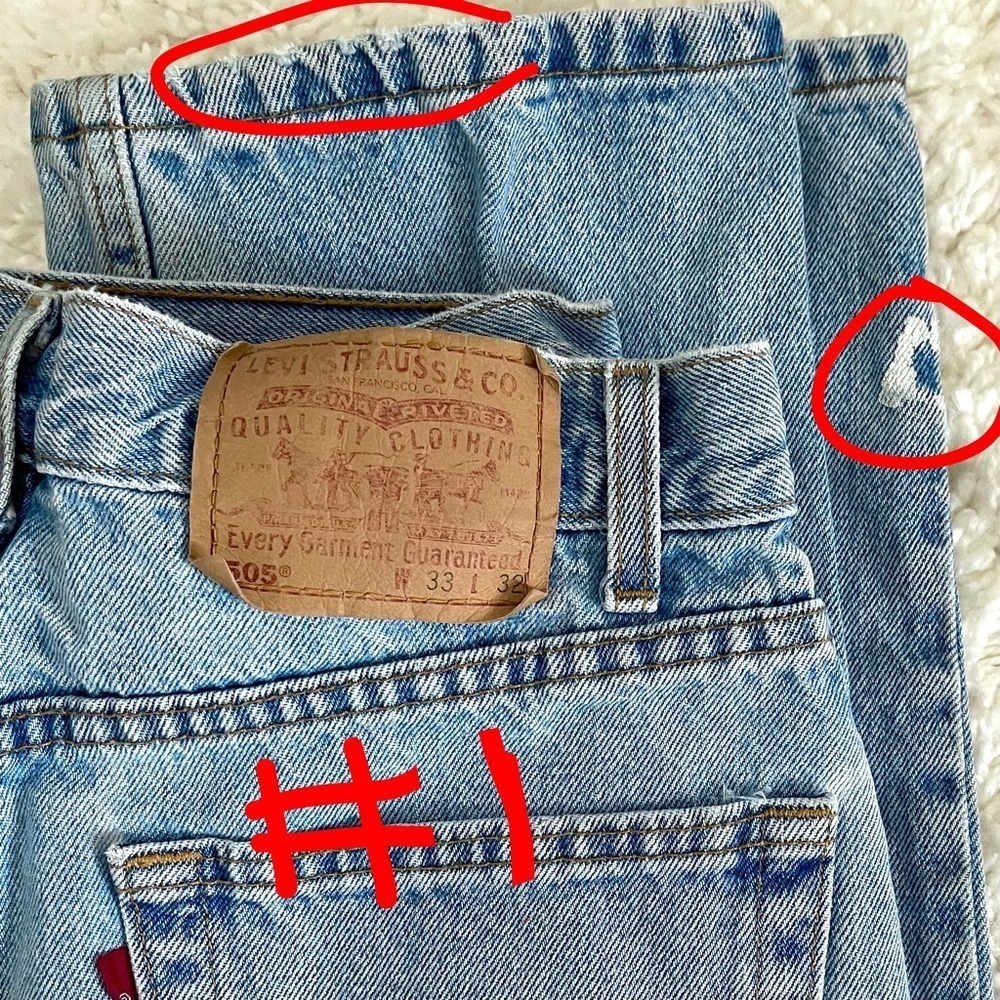 Levi’s 505 - 33W X 32L - Picture 3 of 5